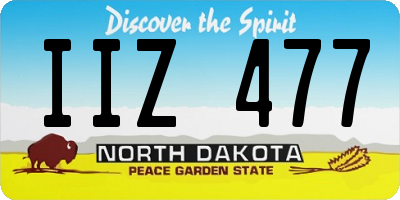 ND license plate IIZ477