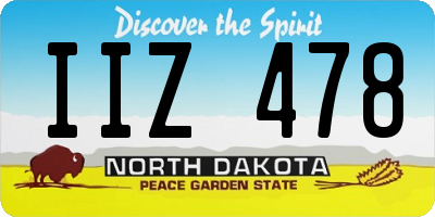 ND license plate IIZ478