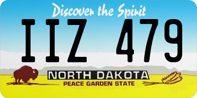 ND license plate IIZ479