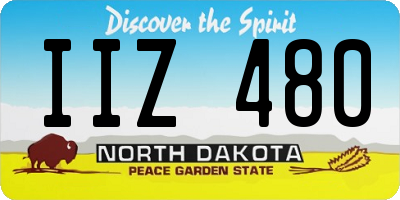 ND license plate IIZ480