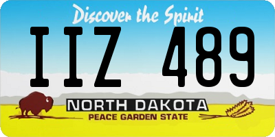 ND license plate IIZ489