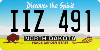 ND license plate IIZ491