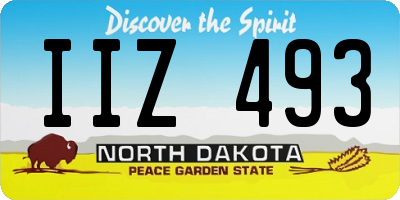 ND license plate IIZ493