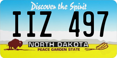ND license plate IIZ497