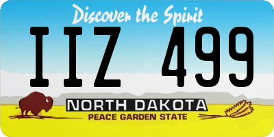 ND license plate IIZ499