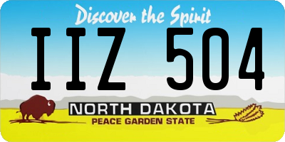 ND license plate IIZ504