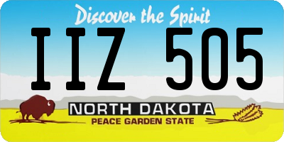 ND license plate IIZ505