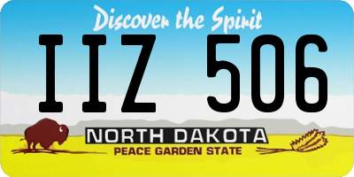 ND license plate IIZ506