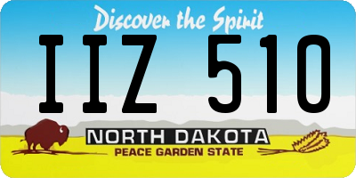 ND license plate IIZ510