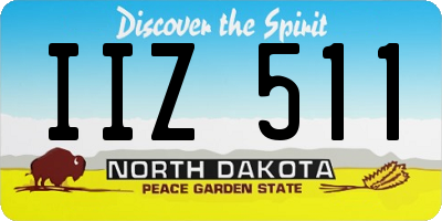 ND license plate IIZ511