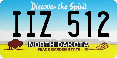 ND license plate IIZ512