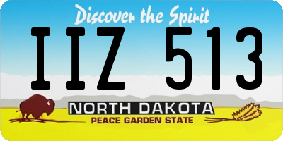 ND license plate IIZ513