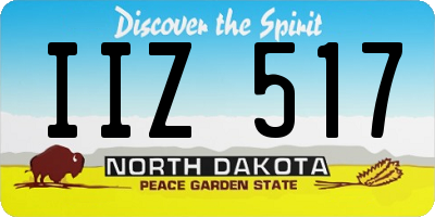 ND license plate IIZ517