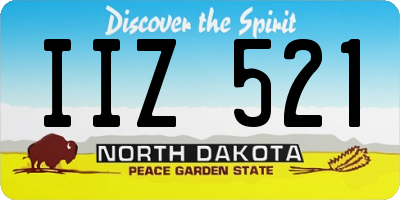 ND license plate IIZ521