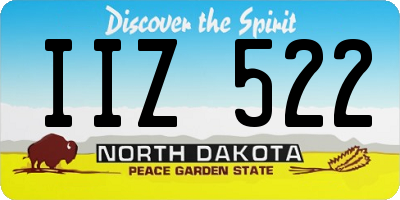 ND license plate IIZ522