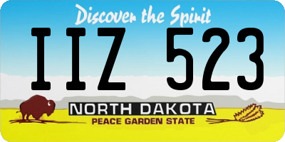 ND license plate IIZ523