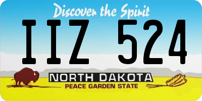 ND license plate IIZ524