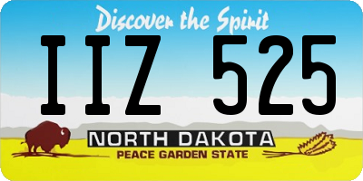 ND license plate IIZ525