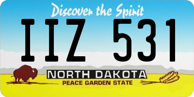 ND license plate IIZ531
