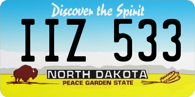 ND license plate IIZ533