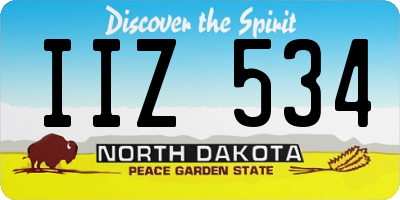 ND license plate IIZ534