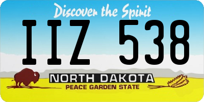 ND license plate IIZ538