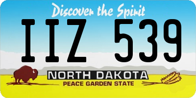 ND license plate IIZ539