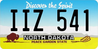 ND license plate IIZ541