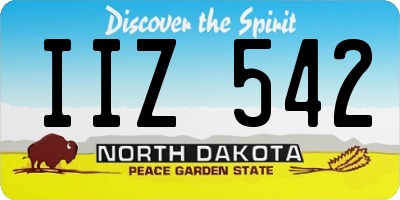 ND license plate IIZ542