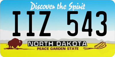 ND license plate IIZ543