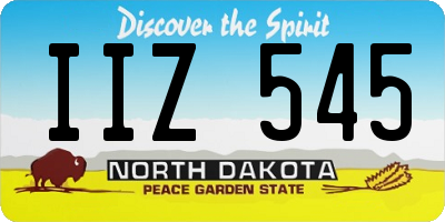 ND license plate IIZ545
