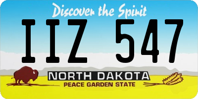 ND license plate IIZ547