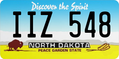 ND license plate IIZ548