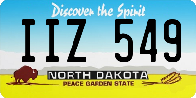 ND license plate IIZ549
