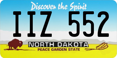 ND license plate IIZ552