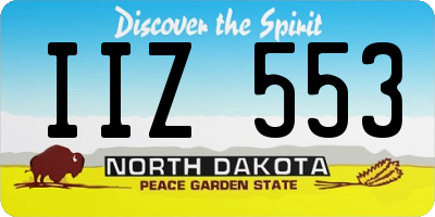 ND license plate IIZ553