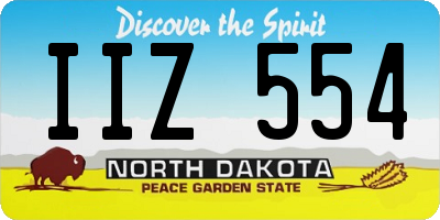 ND license plate IIZ554