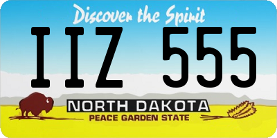 ND license plate IIZ555