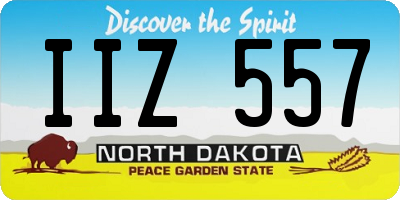 ND license plate IIZ557