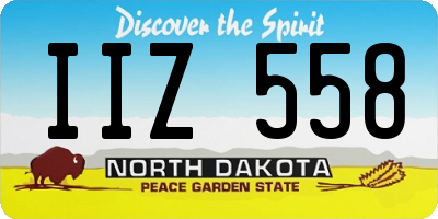 ND license plate IIZ558