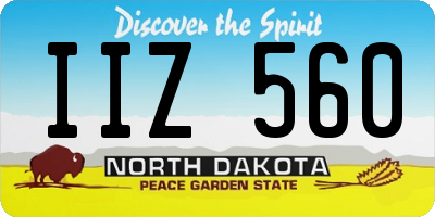 ND license plate IIZ560