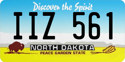 ND license plate IIZ561