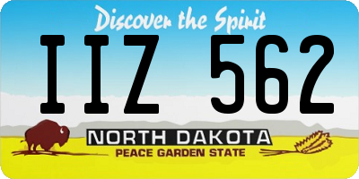 ND license plate IIZ562