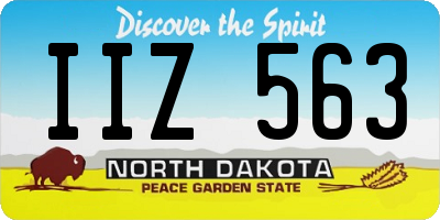 ND license plate IIZ563