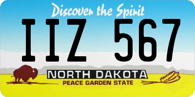 ND license plate IIZ567