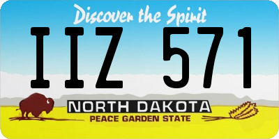 ND license plate IIZ571