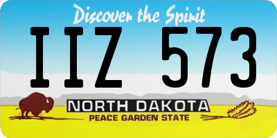ND license plate IIZ573