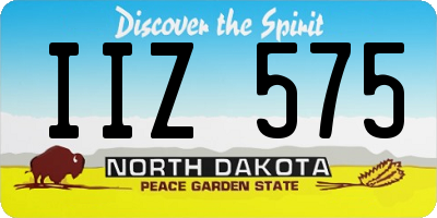 ND license plate IIZ575