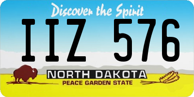 ND license plate IIZ576