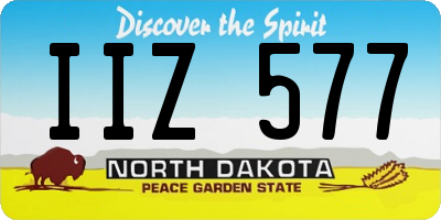 ND license plate IIZ577